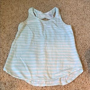 blue and white stripe ivivva tank top